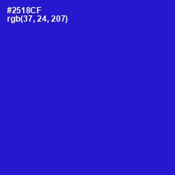 #2518CF - Dark Blue Color Image