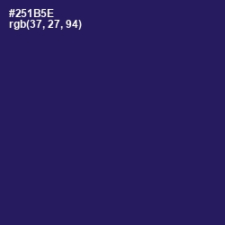 #251B5E - Violent Violet Color Image