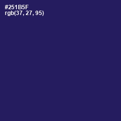 #251B5F - Violent Violet Color Image