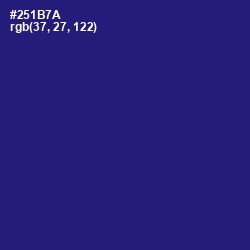 #251B7A - Persian Indigo Color Image