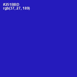 #251BBD - Persian Blue Color Image
