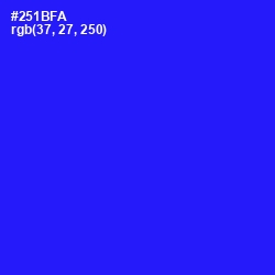 #251BFA - Blue Color Image