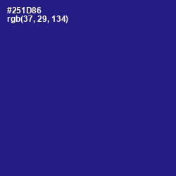 #251D86 - Blue Gem Color Image