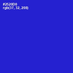#2520D0 - Dark Blue Color Image