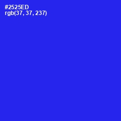 #2525ED - Blue Color Image