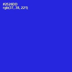 #2526DD - Dark Blue Color Image