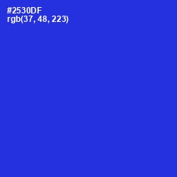 #2530DF - Dark Blue Color Image