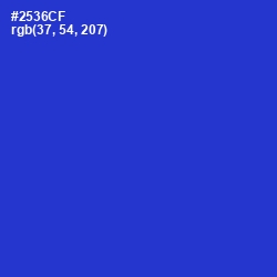 #2536CF - Dark Blue Color Image