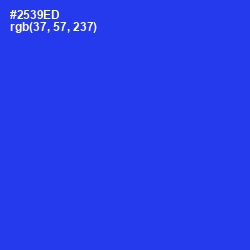 #2539ED - Blue Color Image