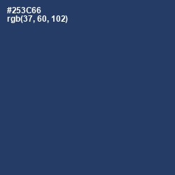 #253C66 - Rhino Color Image