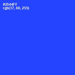 #2544FF - Blue Ribbon Color Image