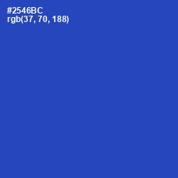#2546BC - Cerulean Blue Color Image