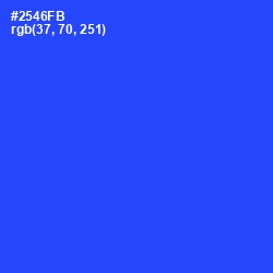 #2546FB - Blue Ribbon Color Image