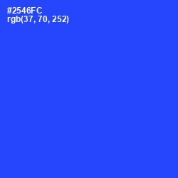 #2546FC - Blue Ribbon Color Image