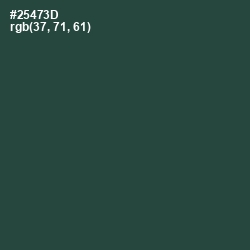 #25473D - Lunar Green Color Image