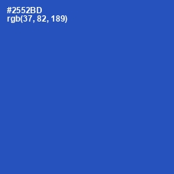 #2552BD - Cerulean Blue Color Image