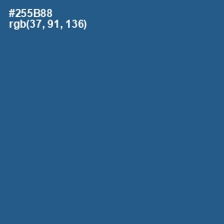 #255B88 - Chambray Color Image