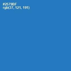 #2579BF - Astral Color Image