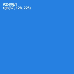 #2580E1 - Curious Blue Color Image