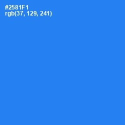 #2581F1 - Dodger Blue Color Image