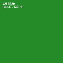 #258B29 - Forest Green Color Image