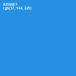 #2590E1 - Curious Blue Color Image
