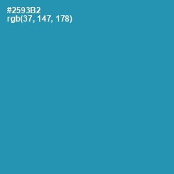 #2593B2 - Boston Blue Color Image