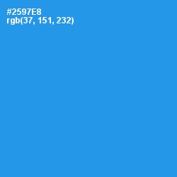 #2597E8 - Curious Blue Color Image