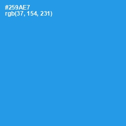 #259AE7 - Curious Blue Color Image