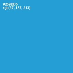 #259DD5 - Curious Blue Color Image