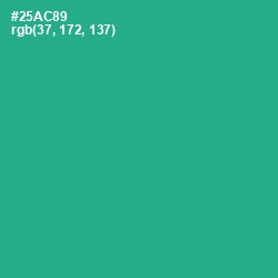 #25AC89 - Jungle Green Color Image