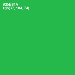 #25B84A - Sea Green Color Image