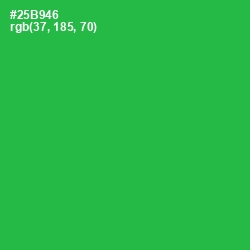 #25B946 - Sea Green Color Image