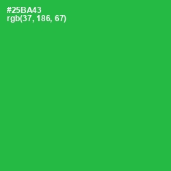 #25BA43 - Sea Green Color Image