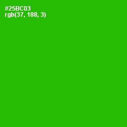 #25BC03 - Forest Green Color Image