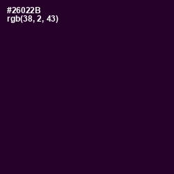 #26022B - Jacaranda Color Image