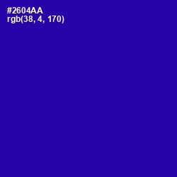 #2604AA - Blue Gem Color Image