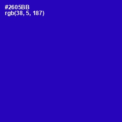 #2605BB - Blue Gem Color Image