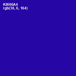 #2606A4 - Blue Gem Color Image