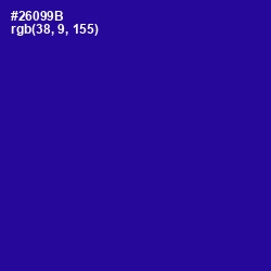 #26099B - Blue Gem Color Image
