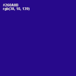 #260A8B - Blue Gem Color Image