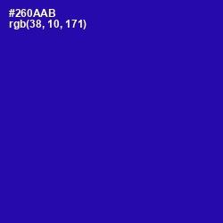 #260AAB - Blue Gem Color Image