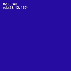 #260CA0 - Blue Gem Color Image