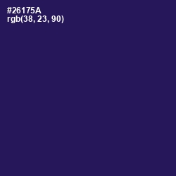 #26175A - Violent Violet Color Image