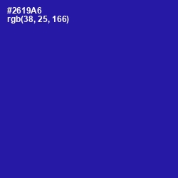 #2619A6 - Jacksons Purple Color Image