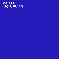 #261ABB - Persian Blue Color Image