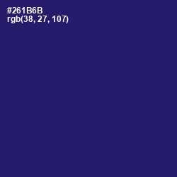 #261B6B - Persian Indigo Color Image