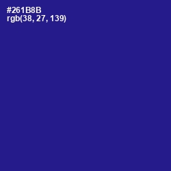 #261B8B - Blue Gem Color Image