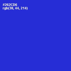 #262CD6 - Dark Blue Color Image