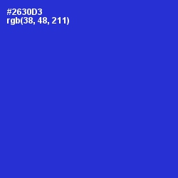 #2630D3 - Dark Blue Color Image